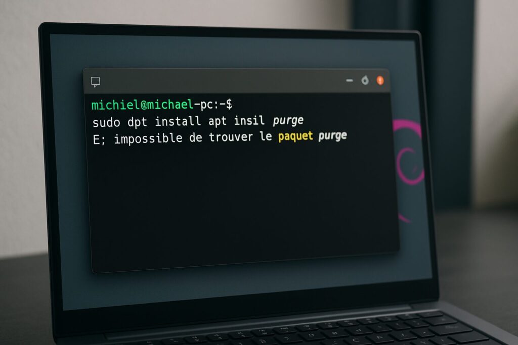 Impossible de trouver le paquet - purge Debian