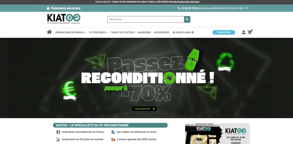 Kiatoo page accueil