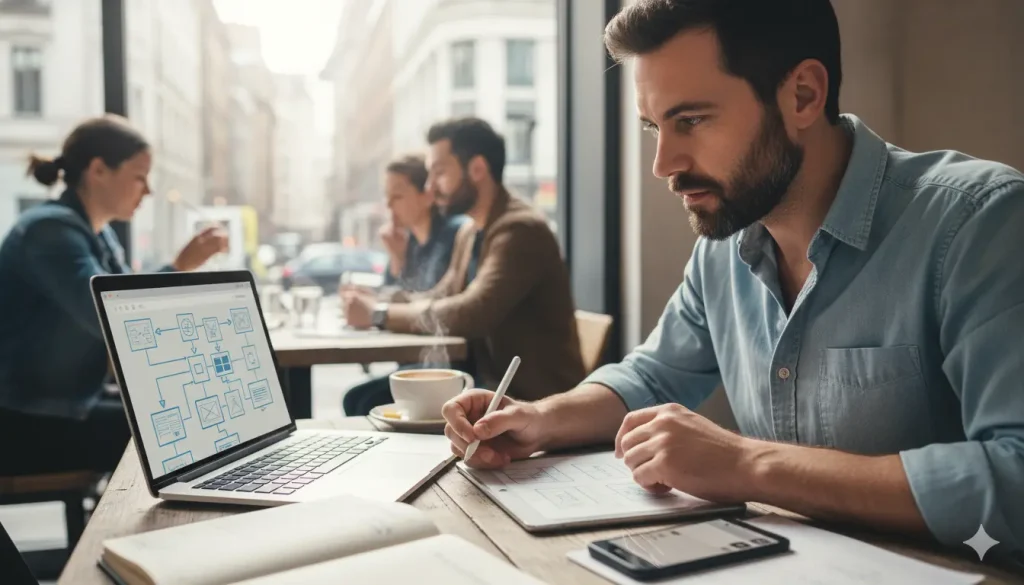 consultant web au travail