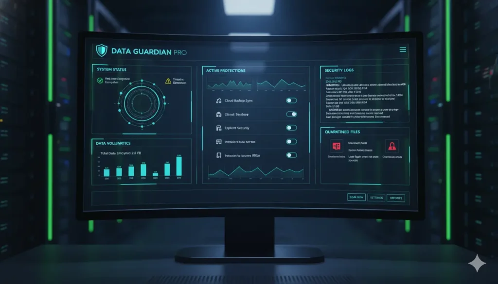 interface logiciel protection