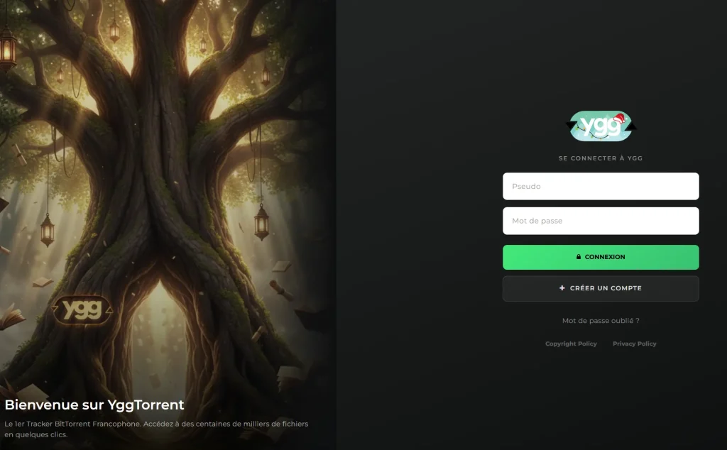accueil ygg torrent
