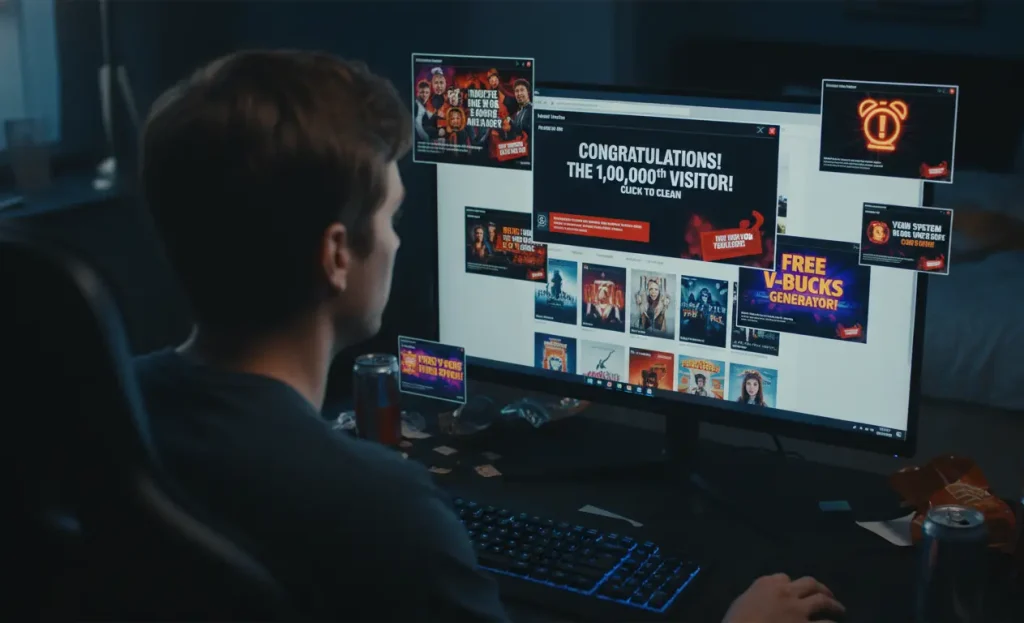 pop up agressif zone téléchargement