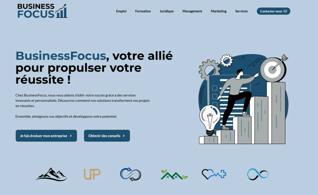 business focus page site