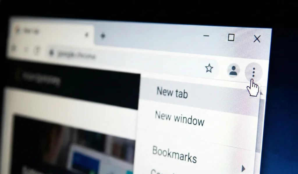 etape 1 favoris chrome