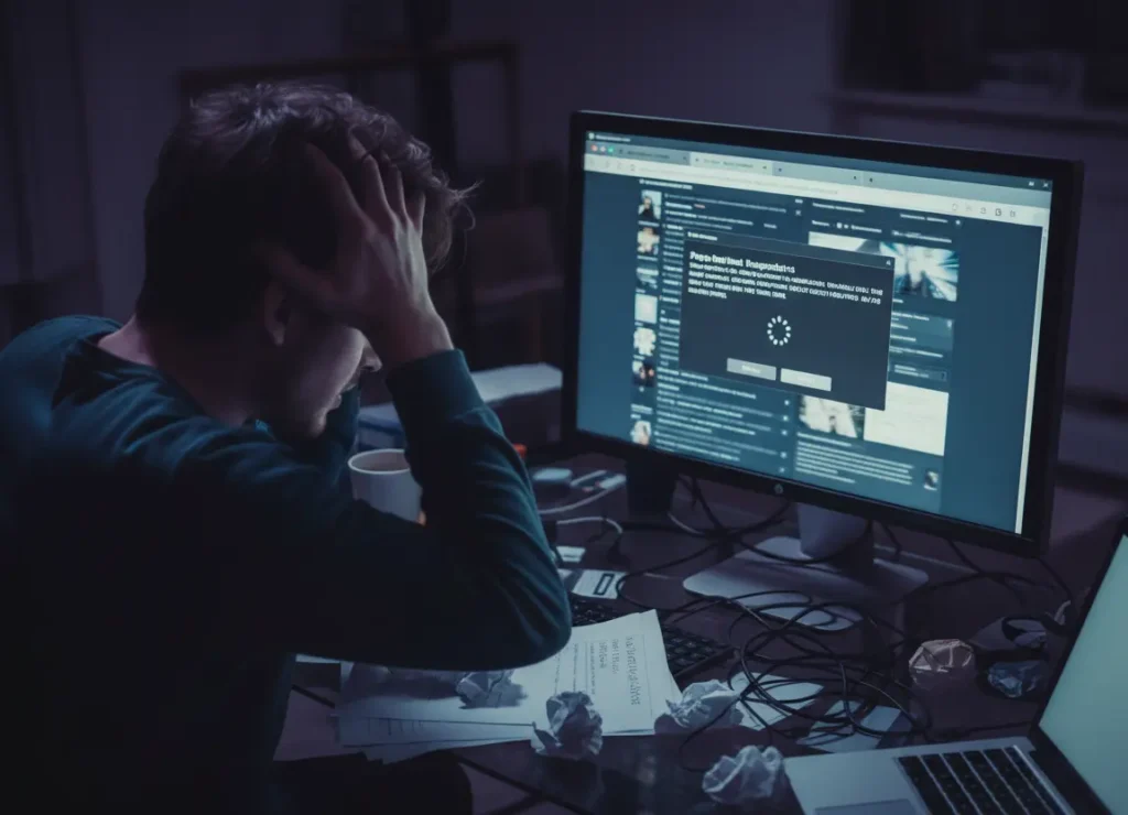 crhome ne repond pas session travail