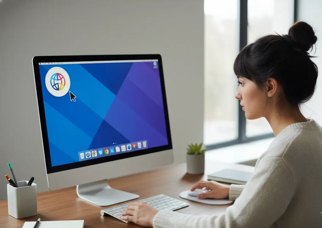 google chrome gros icone bureau