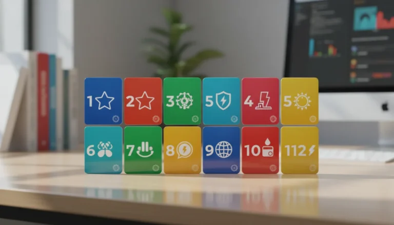 Collection de cartes numériques stylisées pour trouver des sites de streaming comme Odvib.